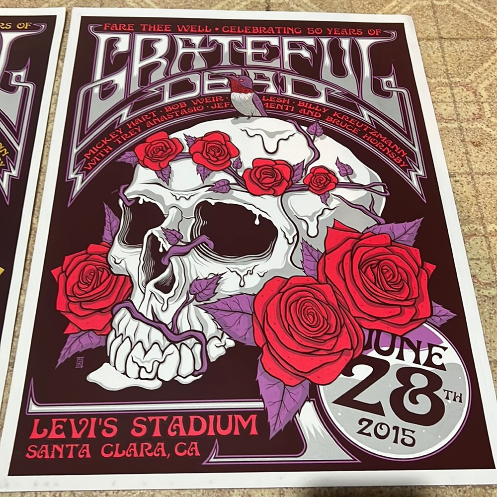 Grateful dead tour poster